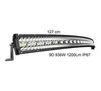 Barre Led 127cm - LED 936W Incurvee 12000Lm IP67 Faisceau Inondation Tache