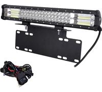 Barre lumineuse à LED, design à trois rangées, longueur 20 pouces, avec câblage