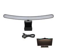 Barre Lumineuse De Moniteur Incurvée, 3 Températures De Couleur LED, Lampe De Bureau D'ordinateur, Lampe De Moniteur à Commande Tactile, Type C, Lumière D'ordinateur à Clipser Sur la Lumière du