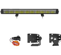 Barre lumineuse LED, faisceau combiné, boîtier en alliage d'aluminium durable, 21 pouces avec fil