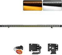 Barre lumineuse LED, faisceau combiné, boîtier en alliage d'aluminium durable, 52 pouces avec fil