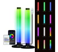 Barre lumineuse LED USB RGBIC, couleur changeante, rétro-éclairage TV, télécommande et contrôle par application, synchronisation de la musique, bande lumineuse d'ambiance pour salle de jeux 4Pcs Set