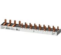 Barre omnibus compacte Siemens, 10 mm2, 3p/N (FI N-droite), 1x FI 4 pôles + 2x LS, 1 pièce.