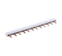 Barre omnibus isolée 12 voies 63 A pour MCB 1P+N, peigne en cuivre pur 230 V pour disjoncteur miniature DPN, rail de distribution d'alimentation à pas de 18 mm pour Schneider Acti9 Easy9(B)