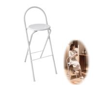 Barre pliante portable avec dossier Hauteur 65 cm/70 cm/75 cmol Supporte 125 kg Aucun assemblage requis Idéal pour salle à manger bureau jeux