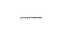 Barre pont. 1P 10mm² N 12M - CONNEXION HAGER KB963N