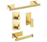 Barre porte-serviette de salle de bain sans perçage, porte-serviette mural, étagère de rangement de salle de bain, porte-chiffon, porte-papier toilette, accessoires de salle de bain, étagère de rangem