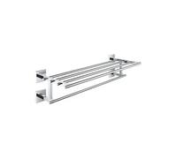 Barre porte-serviette Start Cube + Tablette chromé