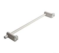 Barre porte-serviettes chauffante pour radiateurs de 0,3 à 2 m - Support de rangement échelle gain de place Blanc 50 cm