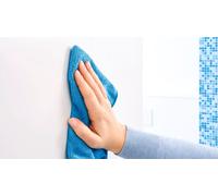Barre porte-serviettes Luup double chromée, avec solution adhésive