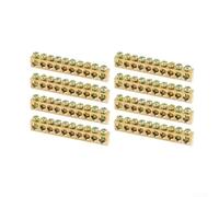 Barre pour omnibus pour cuivre Pur 8PCS Bornier Mise Terre Barre(10-hole) | 5, 7 10 trous, adaptable aux besoins, connexion filaire simple, compatible divers systèmes