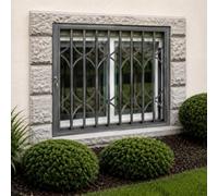 Barre Protection Fenêtre Aluminium, Barres Sécurité Anti-cambriolage | Garde-corps Fenêtre Extensible Maison, Appartement, Copropriété, Kit Grille Anti-chute(WxH 20x65in/51x165cm)