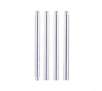 Barre Rallonge Alliage Léger 1/4 Pouces pour Éclairage Extérieur | Alliage aluminium léger, finition argentée, résistant , 10cm compact, idéal voyage(poles+connector)