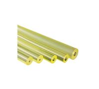 barre ronde en polyuréthane, Tige creuse en polyuréthane jaune translucide, plusieurs tailles(16 * 6mm)