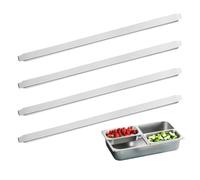 Barre Séparatrice pour Pan Gastronorme Lot de 4 Barres de Séparation pour | Tige Diviseuse pour Plat de Service pour Hôtel Restaurant Collectivité Cuisine