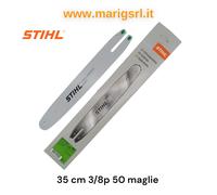 Barre STIHL 35 cm 3/8 50 mailles pour tronçonneuse MS 170 171 180 181 192 193...