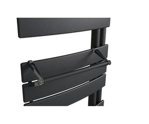Barre support à embout anthracite pour sèche-serviettes lames plates - Atlantic 850226