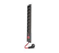 ACAR Barrette de protection contre les surtensions R8 POWER – 16 A, 3680 W, 8 prises, 3 m, noir