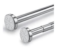Barre télescopique en acier inoxydable - Virex® - Extensible de 150 à 260 cm - Sans perçage - Antidérapant
