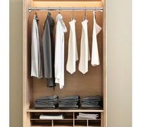 Barre télescopique multifonction sans perçage, barre de rideau réglable, barre de rideau de douche, barre de penderie, barre de support, barre de suspension réglable sans installation à domicile, barr