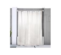 Spirella, Barre tringle pour rideau de douche ou baignoire extensible sans perçage en Alu, Modèle DECOR, Adapté à tous les Rideaux, Barre télescopique, 125-220cm Blanc