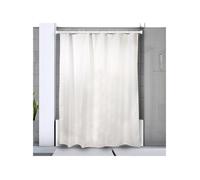 Barre tringle pour rideau de douche ou baignoire extensible sans perçage en Alu KRETA 125-220cm Blanc Spirella