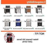 Barres aromatisantes de 43,5 cm pour les modèles Weber Genesis II/LX de la série 300 - Rails aromatiques, plaques de cuisson et accessoires pour barbecue, compatibles avec les modèles E-310, E-315, E-