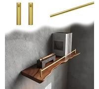 Barres de protection métalliques pour étagères en bois - Lot de 4, 79 cm (31 po) - Barrières décoratives anti-basculement, barres de sécurité pour armoires, bibliothèques, étagères à chaussu