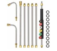 Barres d'extension pour nettoyeur haute pression, 4000PSI Pointes de Lance de Remplacement télescopiques Outils de Nettoyage pour L