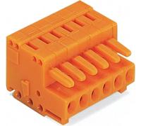 Barrette à ressort WAGO à 1 conducteur ; CAGE CLAMP® ; 1,5 mm² ; orange 734-206