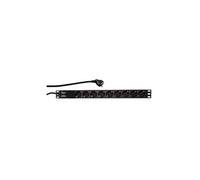 LogiLink Multiprise PDU PDU9C03 – Protection surtension, 9 prises Type F, 230 V, 2 m, 16 A, Noir