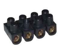 Barrette de 12 connexions - ELECTRALINE - 6mm² - Noir