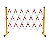 Barricade Pliante Clôture Mobile et Extensible for Travaux Électriques avec Deux Roues à la Base(1.2m x 1m/3.9ft x 3.3ft)