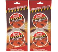 BARRIERE A INSECTES Boite Appât Anti-Cafards Cloportes, Action jusqu'à 4 semaines, 2 x 3 g, BARCAB2 (Lot de 2)