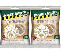 BARRIERE A INSECTES Green Anti-moustiques à Base de géraniol et boîtier décoratif-Sachet de 4 Spirales + 1 diffuseur, Nicht Zutreffend (Lot de 2)