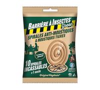 BARRIERE A INSECTES Green Anti-moustiques à Base de géraniol-Sachet de 10 Spirales, Nicht Zutreffend