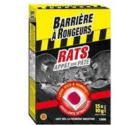 BARRIERE A RONGEURS Appât sur pâte pour rats - Spécial lieux secs et humides - 150 g G