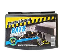 BARRIERE A RONGEURS Boîte appât Rats, Prête à garnir et Rechargeable, Clé Incluse, BARBOITRA