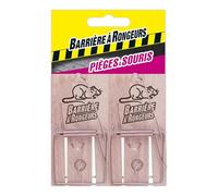 Barrière à Rongeurs Pièges à Souris en Bois - 2 pièges