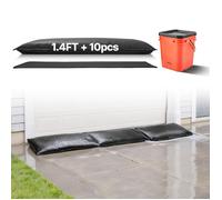 Barrière Anti-inondation Activée par l'Eau-VEVOR-Sacs d’Inondation Lot de 10PCs 43x83 cm, pour Porte, Sous-sol