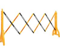Barrière de circulation pliable Jaune et noir 250x38x96 cm