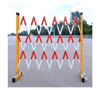Barrière de Circulation rétractable - Clôture de Chantier Pliable et Extensible de 1,2 m de Haut, barrière de sécurité routière (Couleur : Rouge, Dimensions : 1,2 x 2,5 m
