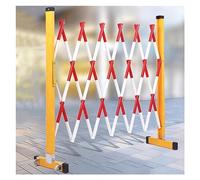 Barrière de Circulation rétractable - Clôture extérieure Pliable et Extensible de 1,2 m de Haut pour allée ou Garage, portillon Ciseaux Portable, Couleur Rouge, Dimension