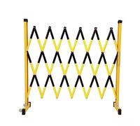 Barrière de circulation rétractable et portable - Barrière pliante à ciseaux, barrière de parking mobile extensible pour usage extérieur, clôture de sécurité idéale pour allées de garage hau
