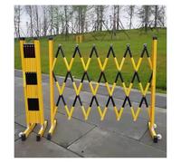 Barrière de Circulation rétractable sur Roues - Clôture de sécurité Extensible pour l'entretien extérieur, Les travaux Routiers, la Construction, la Gestion des foules lo