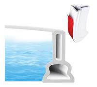 Barrière de Douche Silicone 2M, Joint Silicone Blanc Salle de Bain, Joint Bas de Porte de Douche pare Baignoire, Bande Etancheite Douche Autocollante, Seuil de Douche Etanche Autocollant Barrage