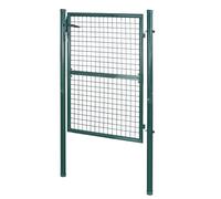 Barrière de jardin, Portillon de jardin 106x125cm vert, Porte de jardin, Portail de clôture