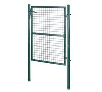 Barrière de jardin, Portillon de jardin 106x125cm vert, Porte de jardin, Portail de clôture