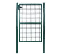 Barrière de jardin, Portillon de jardin 106x150cm vert, Porte de jardin, Portail de clôture