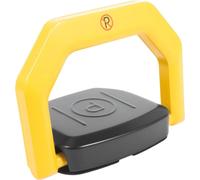 Barrière de parking - Barrière automatique rabattable - Télécommande et clé - Rotation à 180° - Bande réfléchissante - Rectangulaire - Noir